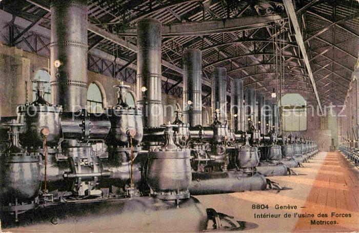 12661531 Geneve GE Interieur de L Usine des Forces Motrices Geneve