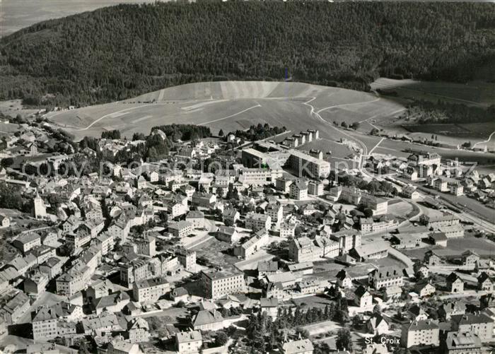 13050530 Sainte Croix VD Fliegeraufnahme Yverdon-les-Bains