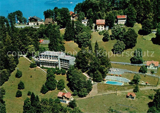 13170989 Buergenstock Fliegeraufnahme Hotel Waldheim Schwimmbad Buergenstock