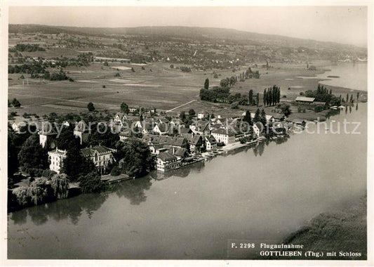 13218099 Gottlieben Fliegeraufnahme Schloss  Gottlieben