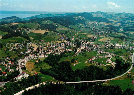 13218194 Teufen AR Fliegeraufnahme mit Leuenbachbruecke und Bodensee Teufen AR