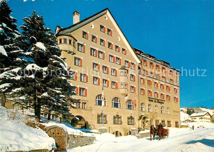 13221747 St Moritz GR Hôtel La Margna Traîneau tiré par des chevaux St Moritz GR