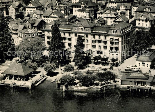 13218876 Gersau Vierwaldstaettersee Hotel Mueller Fliegeraufnahme Gersau Vierwal