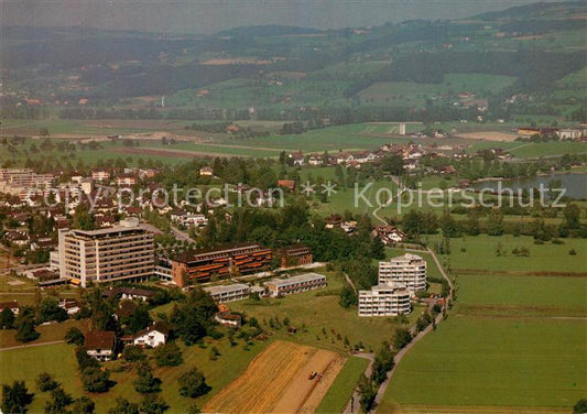 13222312 Sursee Kantonales Bezirksspital Fliegeraufnahme Sursee