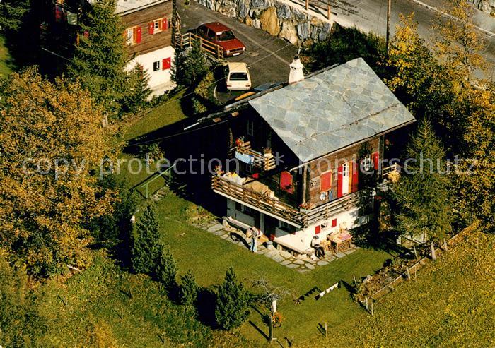 13237448 Leukerbad Chalet Briand und Mazot Fliegeraufnahme Leukerbad