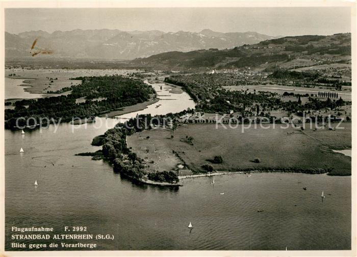 13278725 Altenrhein Fliegeraufnahme Strandbad Vorarlberge Altenrhein