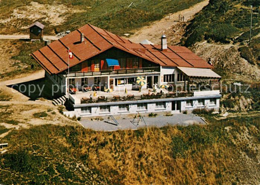 13324609 Les Diablerets Fliegeraufnahme Restaurant Pension D Isenau Les Diablere