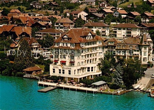 13355634 Hilterfingen Thunersee Hotel Bellevue au lac Fliegeraufnahme Hilterfing