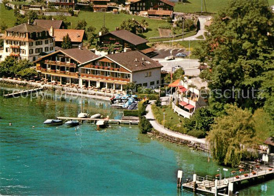 13365427 Spiez BE Strandhotel Seeblick am Faulensee Fliegeraufnahme Spiez BE