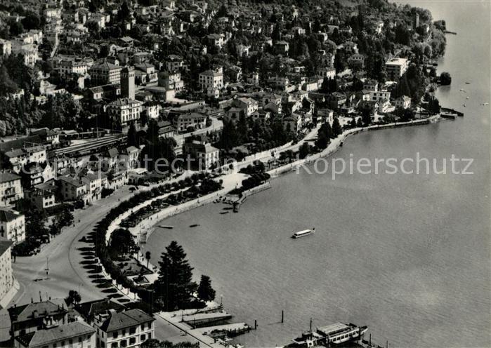 13504317 Locarno Lago Maggiore Fliegeraufnahme Locarno Lago Maggiore