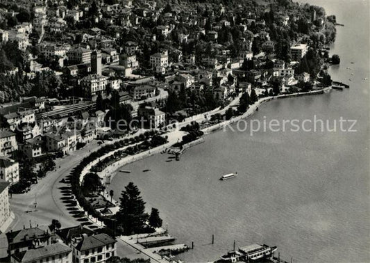 13504317 Locarno Lago Maggiore Fliegeraufnahme Locarno Lago Maggiore