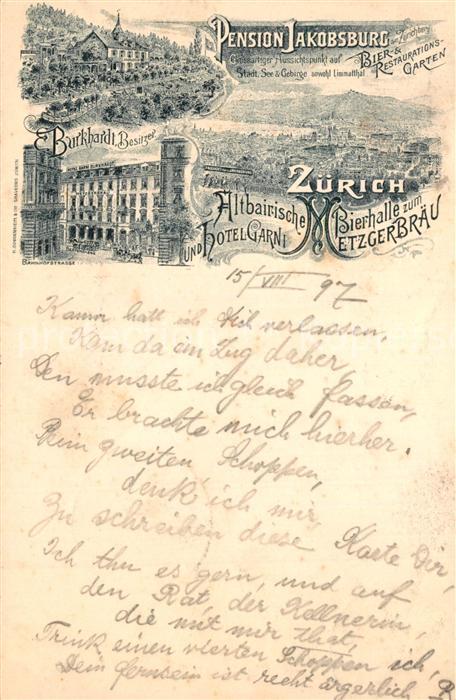 13549676 Zuerich ZH Pension Jakobsburg Zuerich ZH