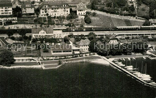 13550375 Vingels Biel Bienne Restaurant du Lac Hafen Fliegeraufnahme