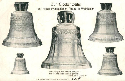 13558732 Weinfelden Étang de cloche de la nouvelle église Ev Weinfelden