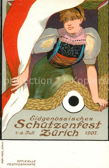 13559860 Zurich ZH Eidgen Schuetzenfest 1907 Zurich ZH