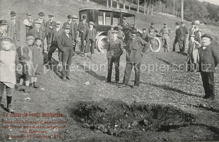 13567006 La Chaux-de-Fonds Point d'clatemont d'une bombe La Chaux-de-Fonds