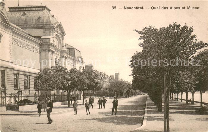 13612207 Neuchâtel NE Quai des Alpes et Musée Neuchâtel NE