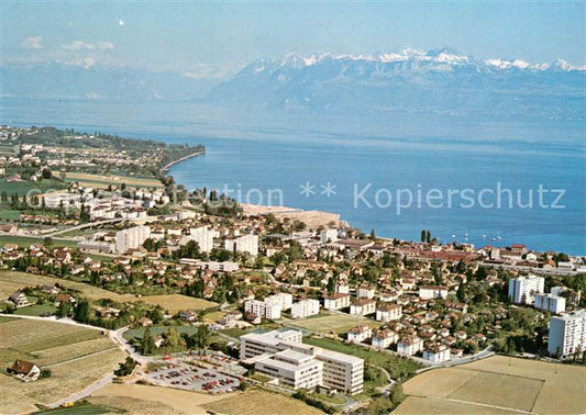 13618934 Morges Hôpital et les Alpes Vue aérienne Morges