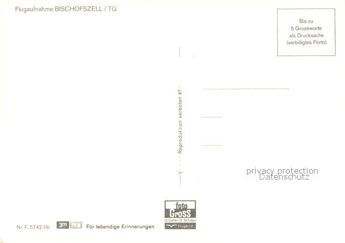 13626586 Bischofszell Fliegeraufnahme Bischofszell