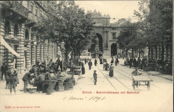 10958148 Zuerich bahnhofstrasse Gare de Zurich