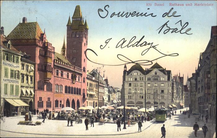 10959279 Hôtel de Ville de Bâle BS Place du Marché Tram Basel BS