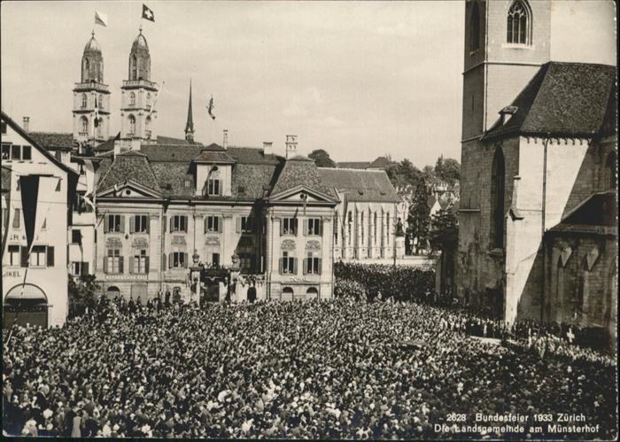 11026486 Zurich Fête fédérale Muensterhof