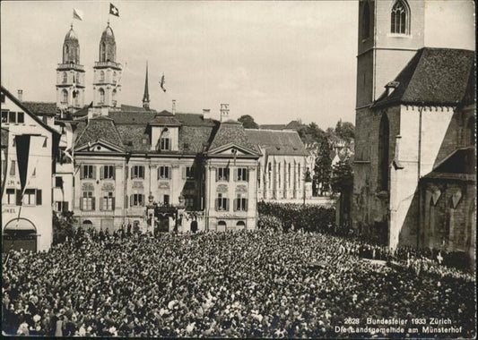 11026486 Zurich Fête fédérale Muensterhof