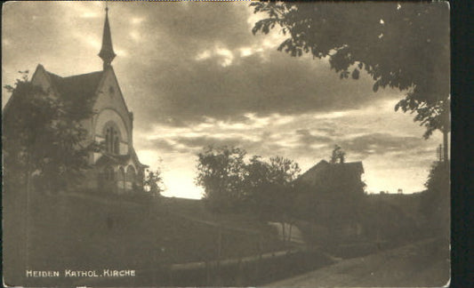 10547026 Heiden AR Heiden Kirche ungelaufen ca. 1930 Heiden