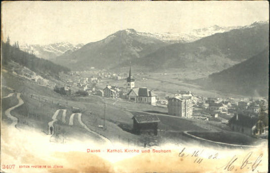 10547482 Davos GR Église de Davos x 1902 Davos Platz