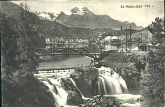 10547567 St Moritz GR St Moritz Bad inutilisé environ 1910 St. Moritz