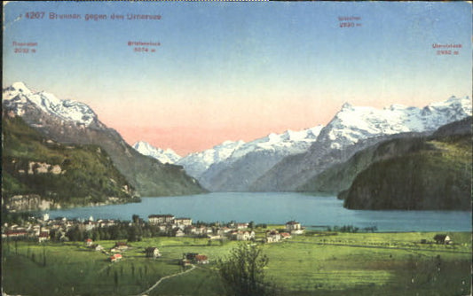 10547610 Brunnen SZ Urnersee ungelaufen ca. 1910 Brunnen