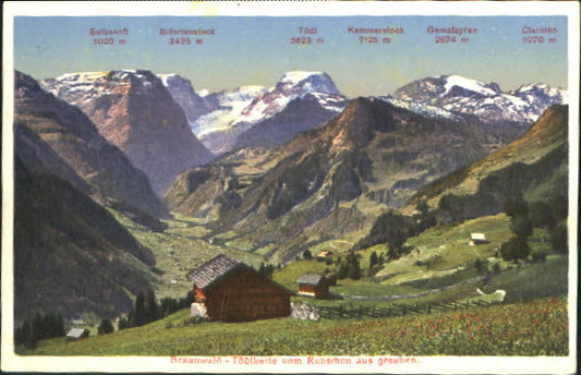 10547619 Braunwald GL Braunwald Feldpost x 1931 Braunwald