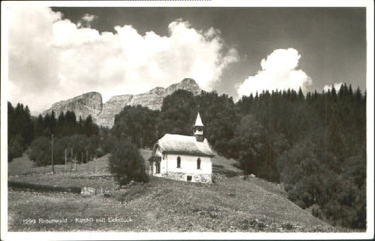 10547621 Braunwald GL Braunwald Kirche x 1937 Braunwald