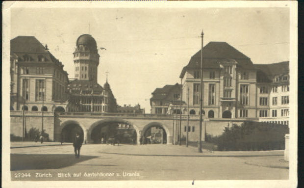 10547635 Zuerich Zuerich Amtshaus Urania x 1921 Zuerich