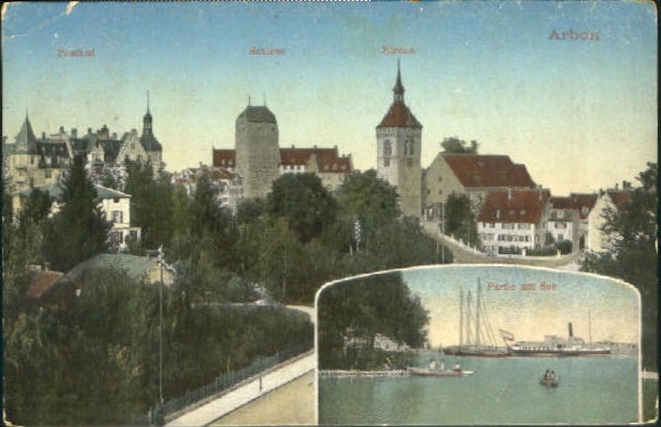 10547648 Arbon  TG Arbon Schloss Kirche See x 1912