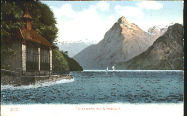 10547682 Vierwaldstaettersee SZ Vierwaldstaettersee Tellkapelle x 1907 Brunnen