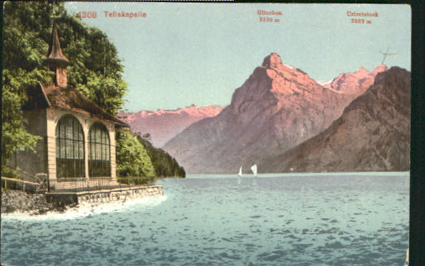 10547687 Vierwaldstaettersee SZ Vierwaldstaettersee Tellkapelle ungelaufen ca. 1