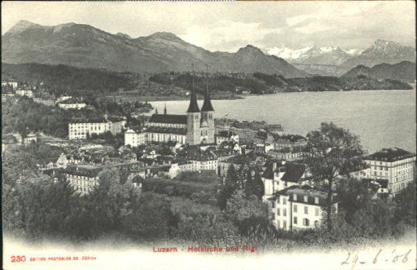 10547719 Luzern LU Luzern Kirche o 1906 Luzern