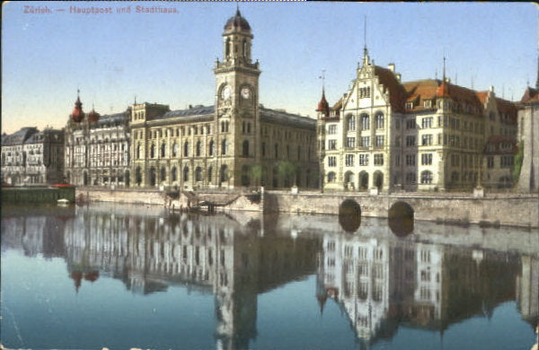 10547735 Zuerich Zuerich Post Stadthaus ungelaufen ca. 1910 Zuerich