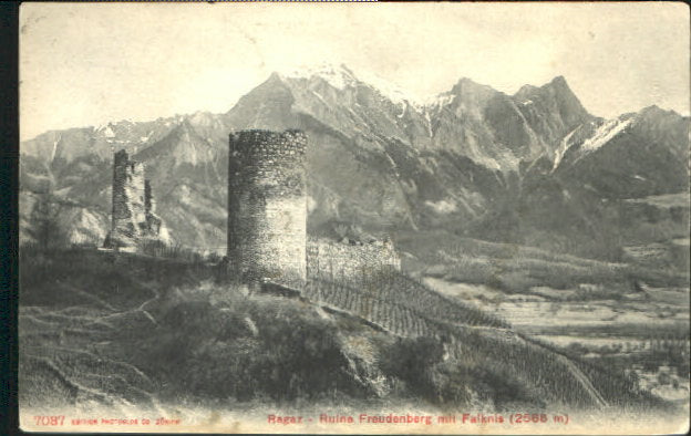 10547829 Bad Ragaz Ragaz Ruine Freudenberg x 1909 Bad Ragaz