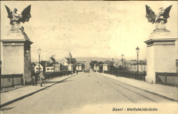 10547889 Basel BS Basel Wettsteinbruecke inutilisé environ 1910 Basel BS