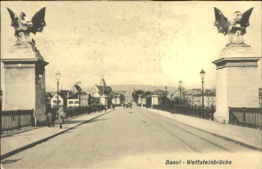 10547889 Basel BS Basel Wettsteinbruecke inutilisé environ 1910 Basel BS