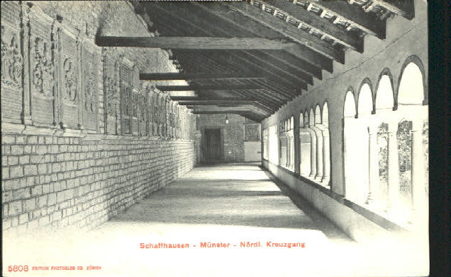 10548010 Schaffhausen SH Schaffhausen Muenster Kreuzgang ungelaufen ca. 1900 Sch