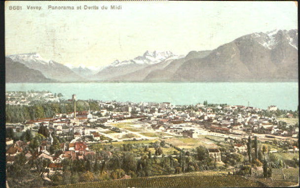 10548187 Vevey VD Vevey Panorama x 1908 Vevey