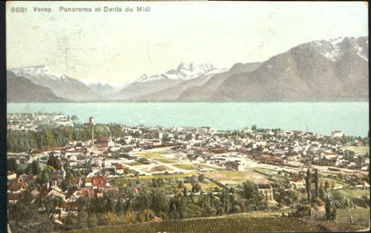 10548187 Vevey VD Vevey Panorama x 1908 Vevey