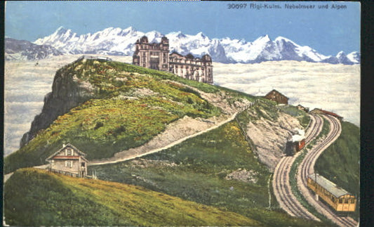 10548231 Rigi Kulm Rigi Kulm Dampfzug x 1930 Rigi Kulm