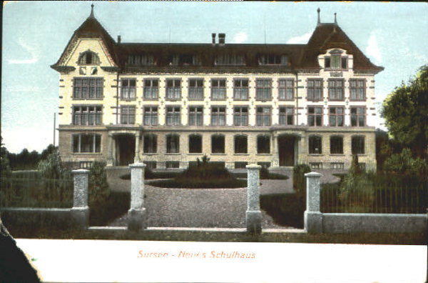 10548303 Sursee Sursee Schulhaus ungelaufen ca. 1920 Sursee