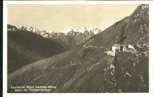 10548366 Eggishorn Eggishorn Hotel Jungfrau ungelaufen ca. 1930 Eggishorn