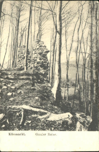 10548599 Kuesnacht Kuesnacht Gessler Ruine ungelaufen ca. 1920 Kuesnacht ZH