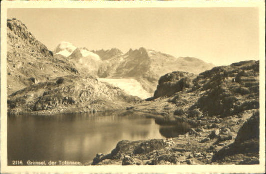 10548922 Grimsel Pass Grimsel Totensee  ungelaufen ca. 1930 Grimsel Pass